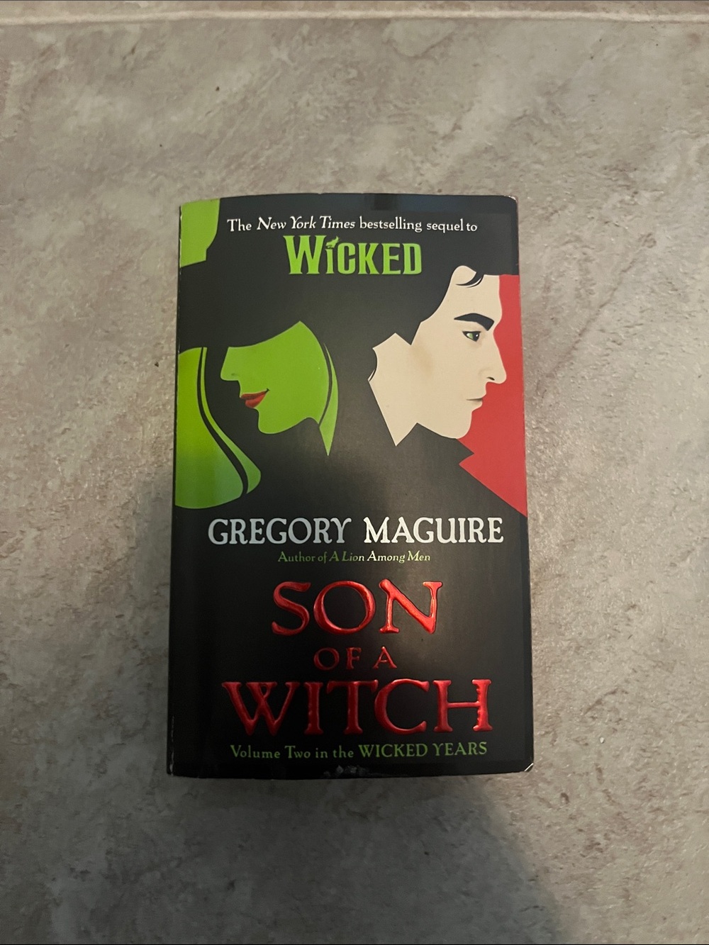 Son of a Witch by Gregory Maguire - Black, Green, Red Cover
